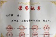 百助网络CEO程磊荣获第四届“安徽省青年创业奖”提名奖